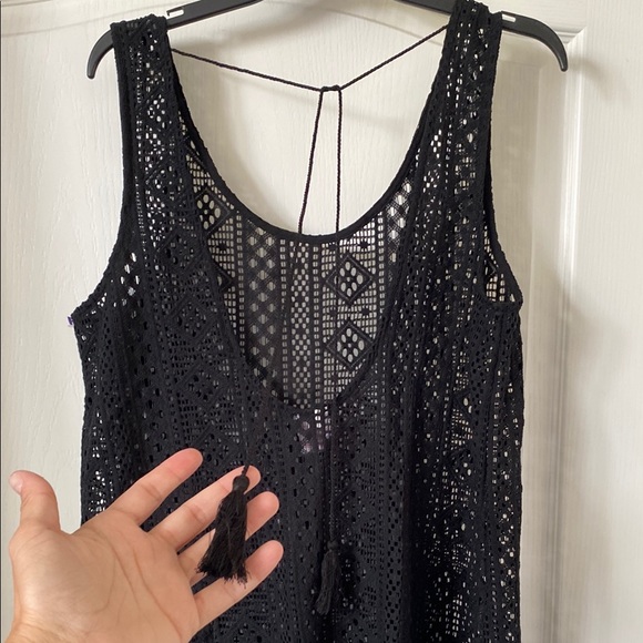 Xhilaration Black Sleeveless Swim Coverup - Picture 6 of 6